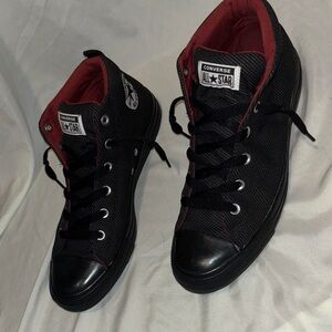 Converse All Star Black with Red Accents Men's Sneakers